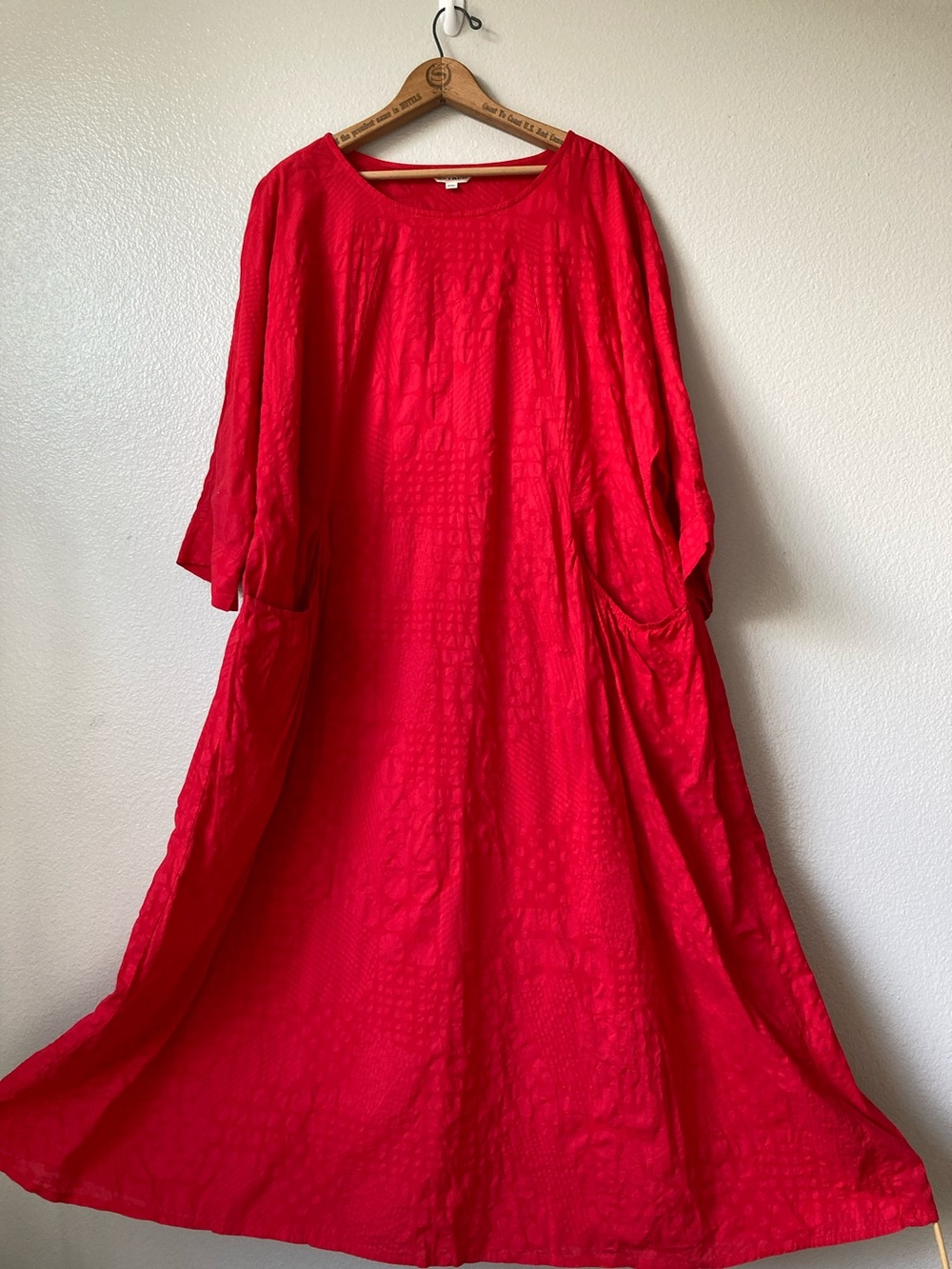 Loose fit lightweight red relaxed dress sz 2xl - Picture 2 of 10